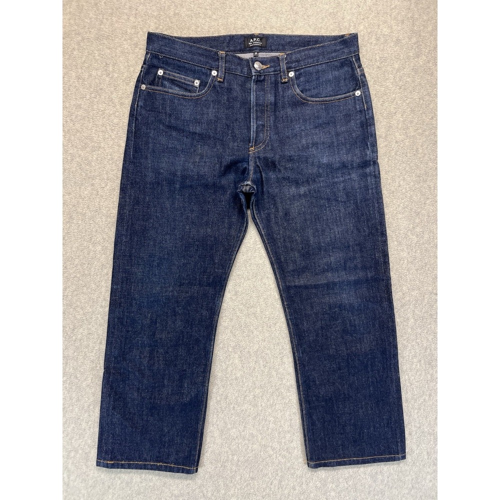A.P.C. New Standard Selvedge Raw Denim Jeans Men's 30 Indigo Made‎ in Macau